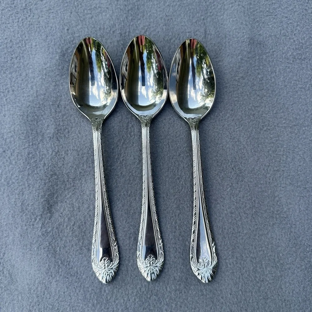 3 Reed & Barton Royal Britannia Tablespoons Select Stainless Flatware